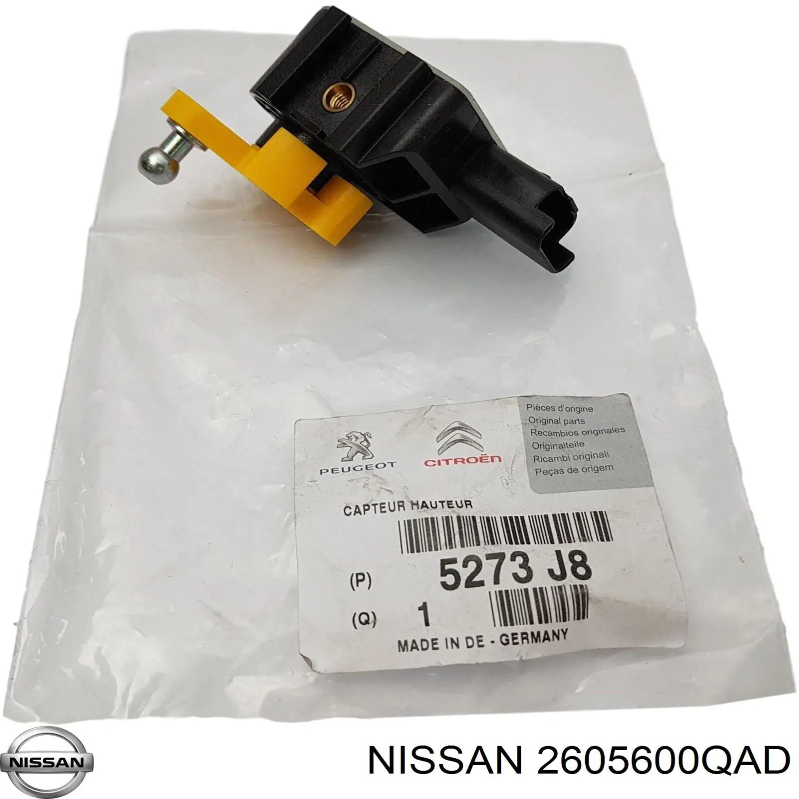 Elemento de regulación, regulación del alcance de faros Renault Espace 4 JK0