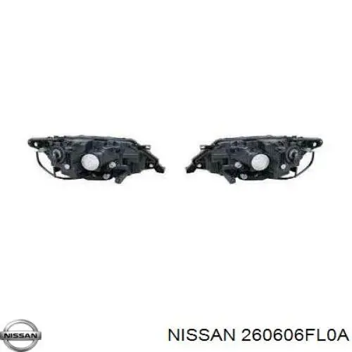 Faro izquierdo 260606FL0A Nissan/Infiniti
