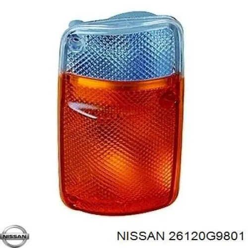 Intermitente derecho 26120G9801 Nissan/Infiniti