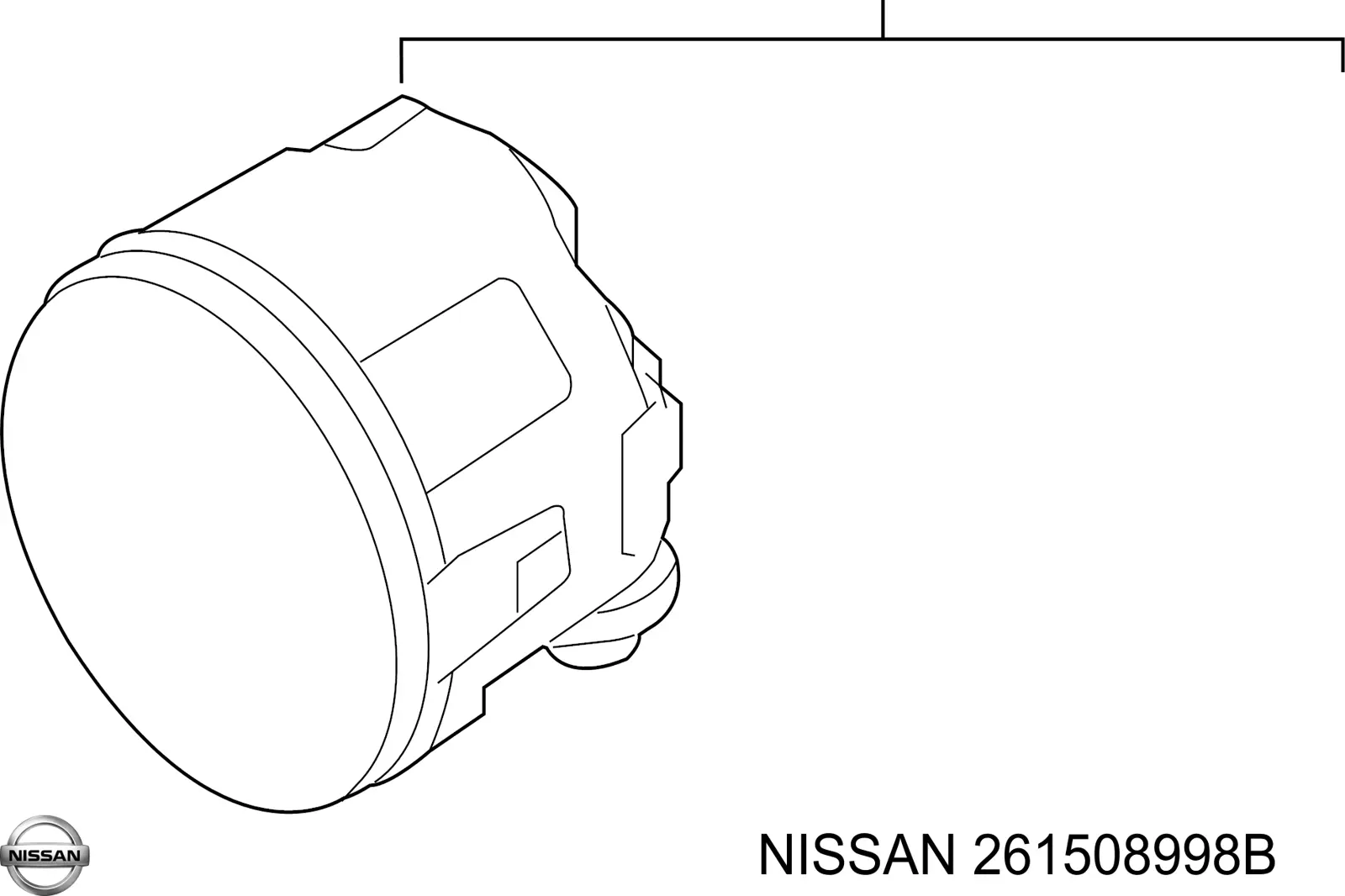 261508998B Nissan faro antiniebla izquierdo / derecho