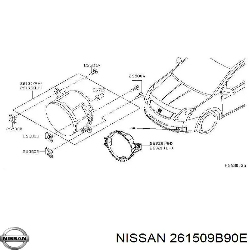 261509B90E Nissan