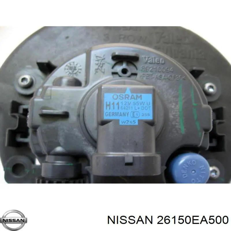 26150EA525 Nissan faro antiniebla derecho