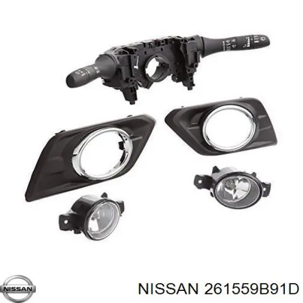 261559B91D Nissan luz antiniebla izquierdo