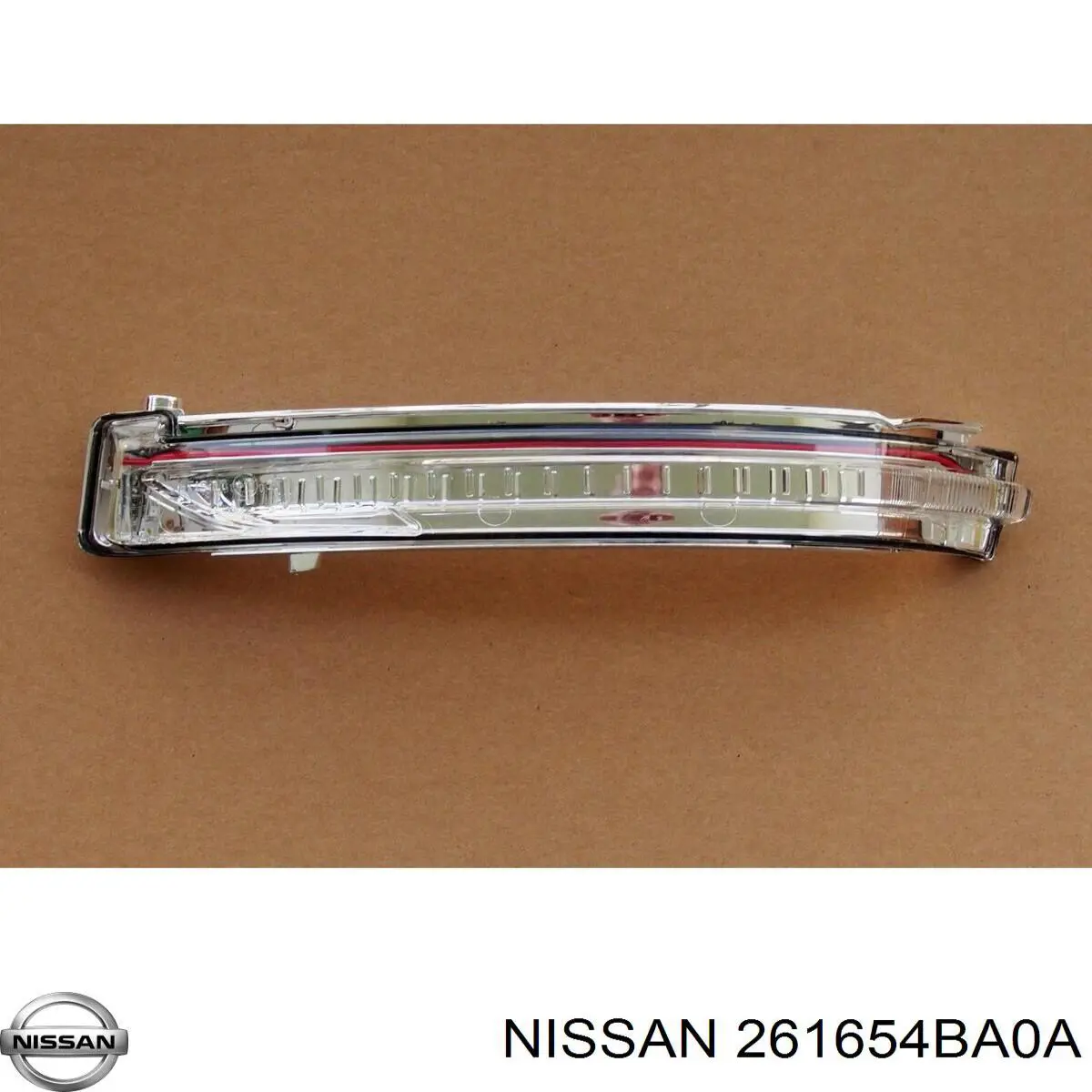 261654BA0A Nissan luz intermitente de retrovisor exterior izquierdo