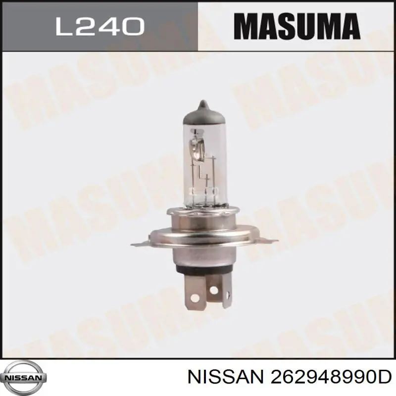Comprar 262948990D Nissan/Infiniti Lámpara halógena