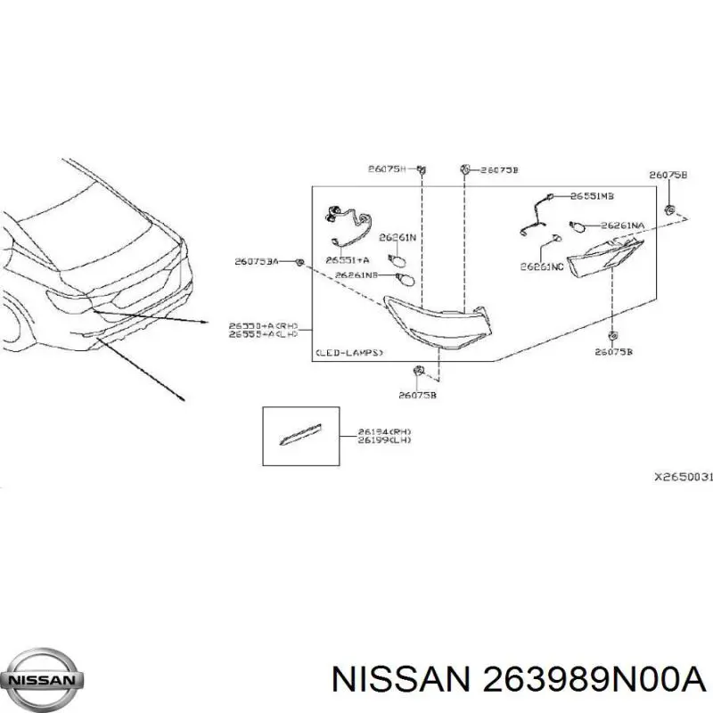 Comprar 263989N00A Nissan/Infiniti 