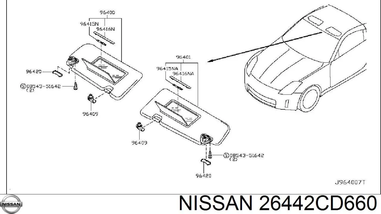  Nissan/Infiniti 26442CD660 precio, desde 33,69 EUR