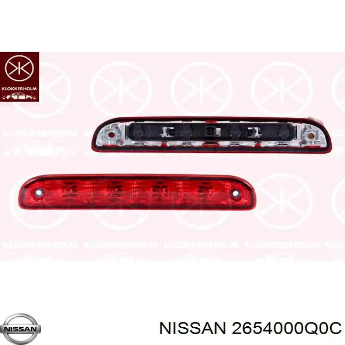 Lampara de luz de freno adicional  Renault (RVI) 2654000Q0C precio, desde 37,39 EUR
