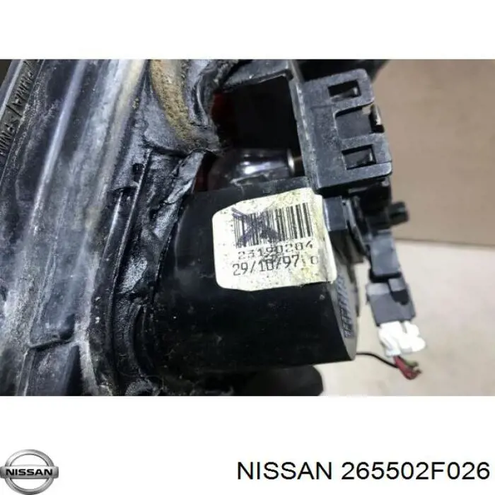 265502F026 Nissan piloto posterior exterior derecho