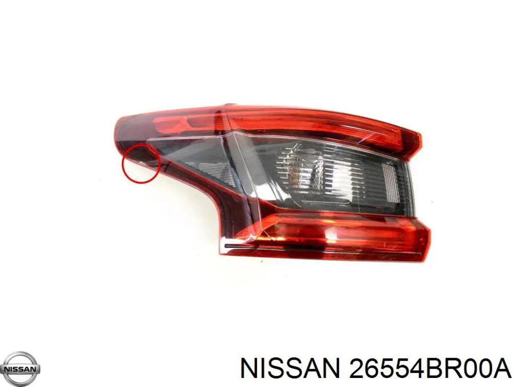 26554BR00A Nissan piloto posterior exterior derecho