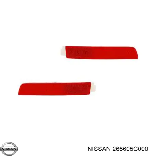Reflector del parachoques trasero derecho 175289009 TYC