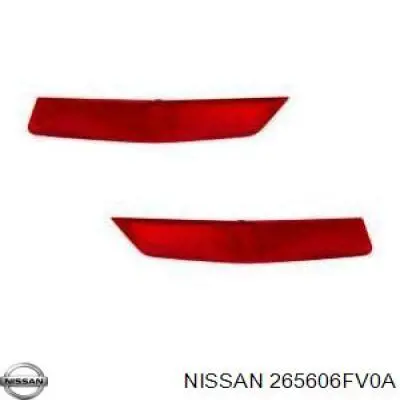 Comprar 265606FV0A Nissan/Infiniti Reflector del parachoques trasero derecho