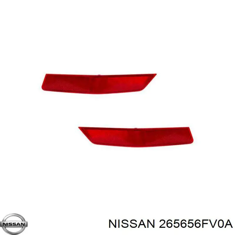 Reflector trasero izquierdo del parachoques Nissan/Infiniti 265656FV0A precio, desde 40,34 EUR