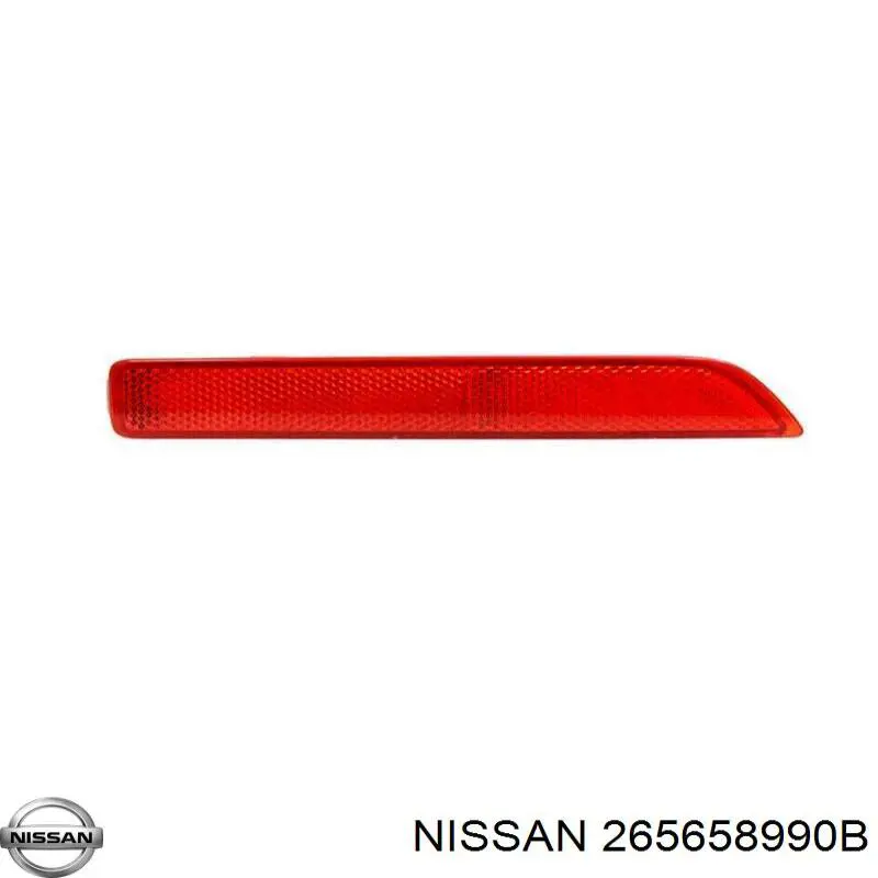 Reflector, paragolpes trasero, izquierdo Nissan Murano (Z52)