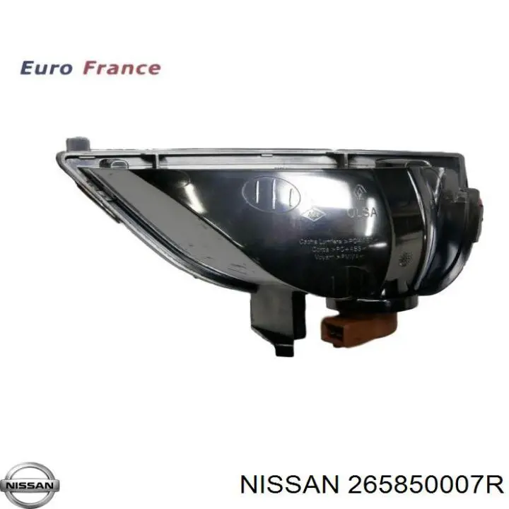 265850007R Nissan piloto parachoques trasero izquierdo