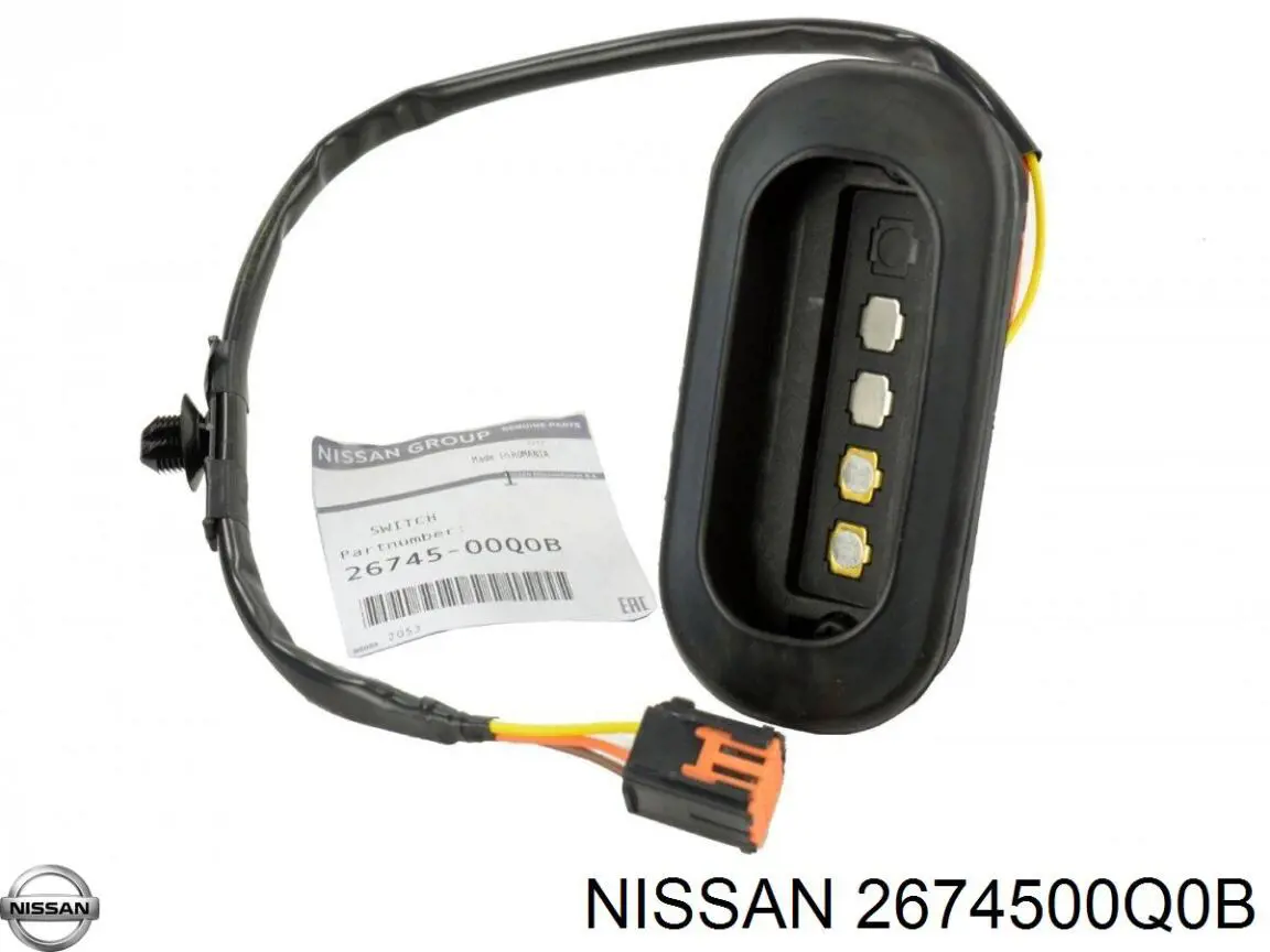 2674500Q0B Nissan sensor, interruptor de contacto eléctrico para puerta corrediza, en carrocería