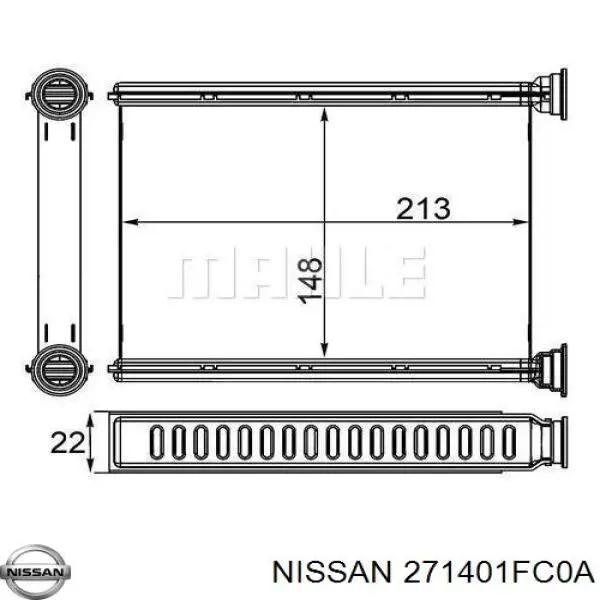 271401FC0A Market (OEM) radiador de calefacción