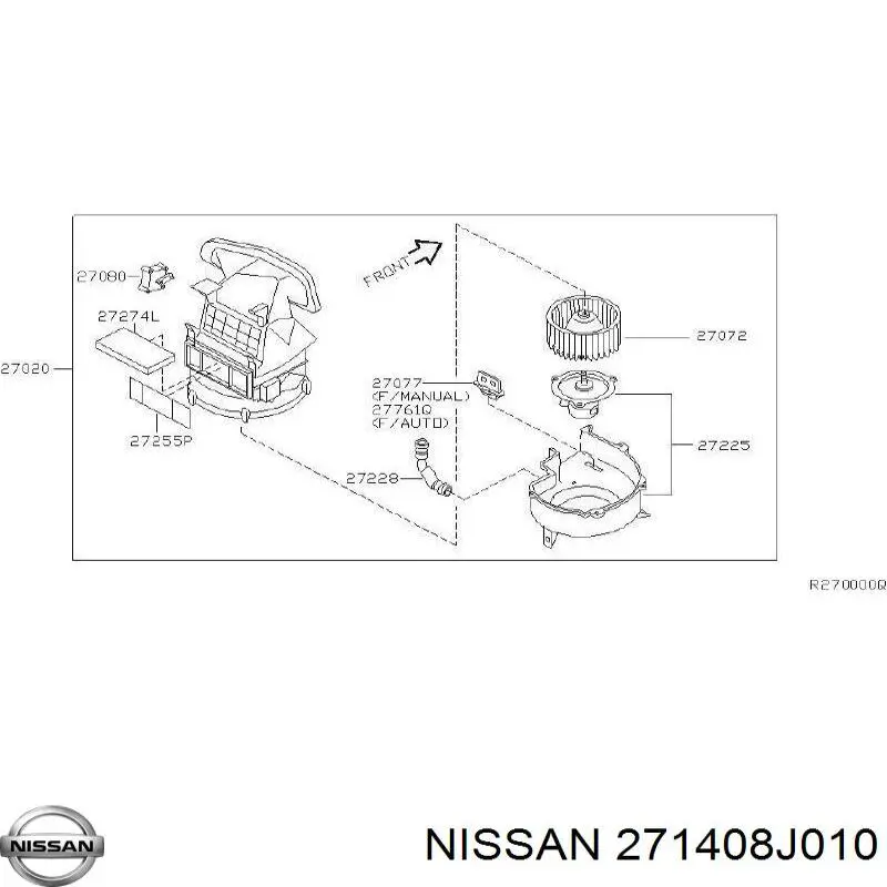 Radiador interior para Nissan Altima L31 