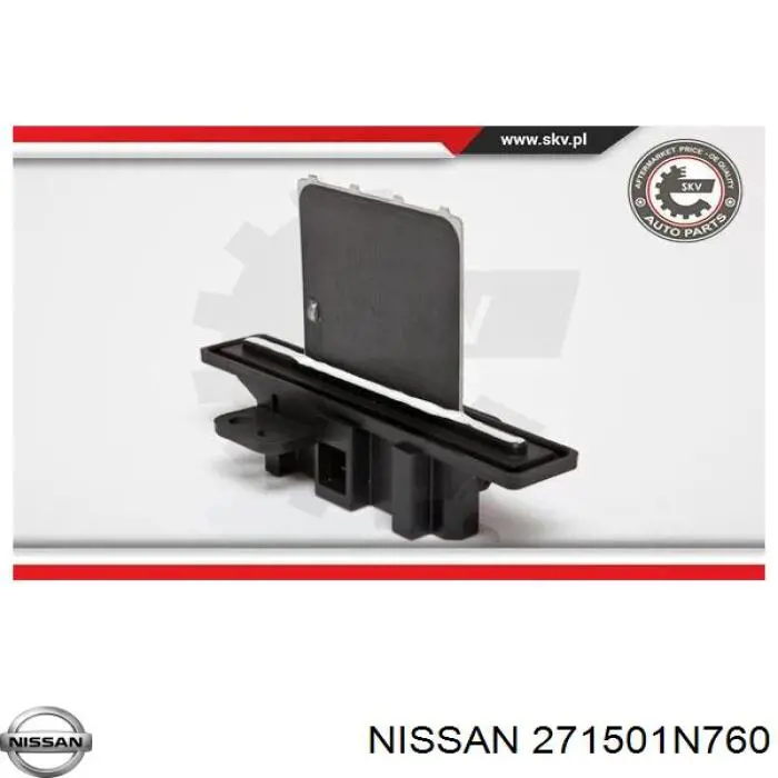 Resistencia de Ventilador Nissan/Infiniti 271501N760 precio, desde 22,51 EUR