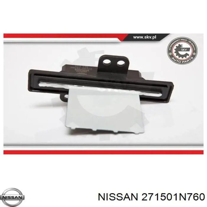 271501N760 Nissan resitencia, ventilador habitáculo