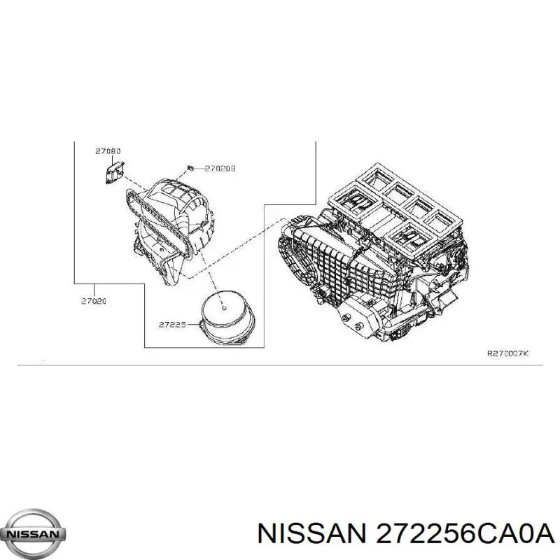 Ventilador interior Nissan Murano (Z52)