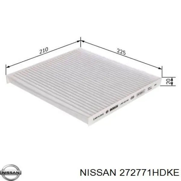 Comprar 272771HDKE Nissan/Infiniti Filtro de aire del habitáculo
