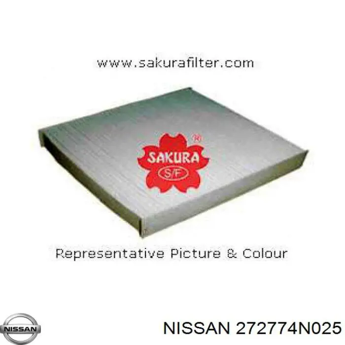 272774N025 Nissan filtro habitáculo