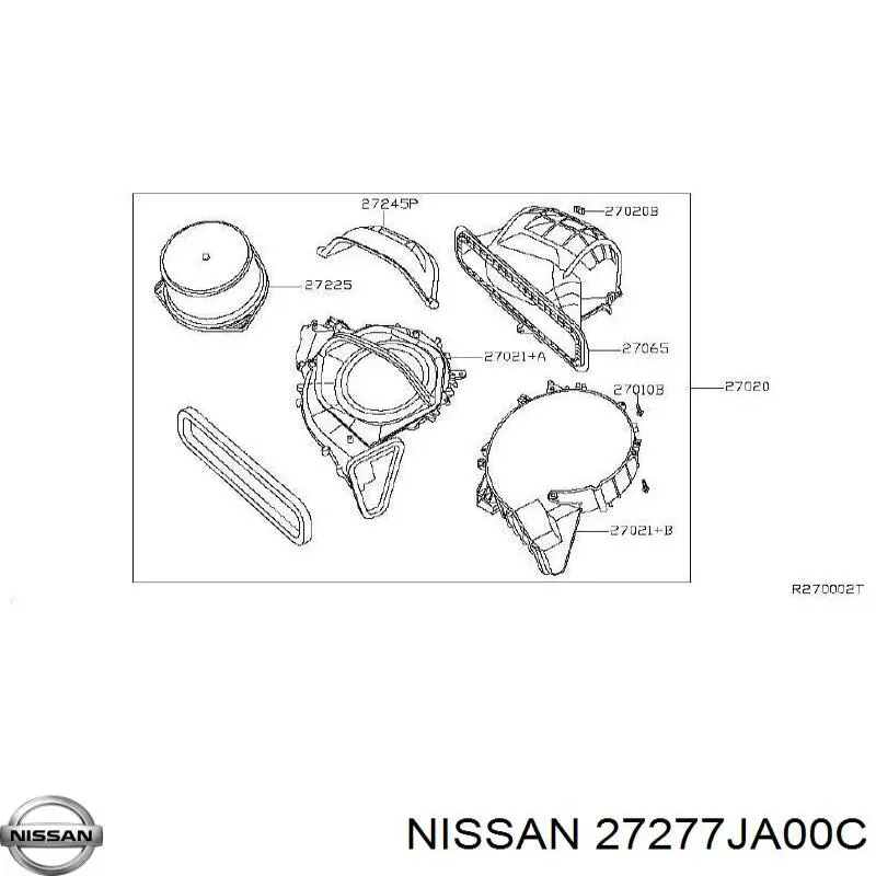 27277JA00C Nissan filtro de habitáculo