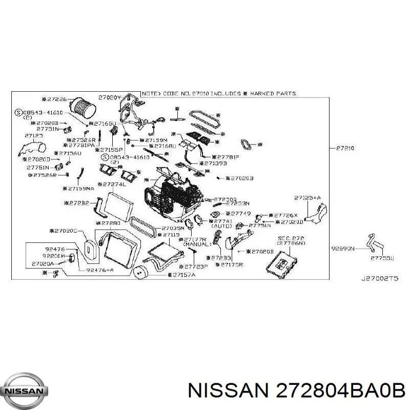 272804BA0B Nissan