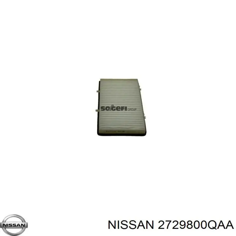 Filtro de habitáculo 2729800QAA Nissan/Infiniti