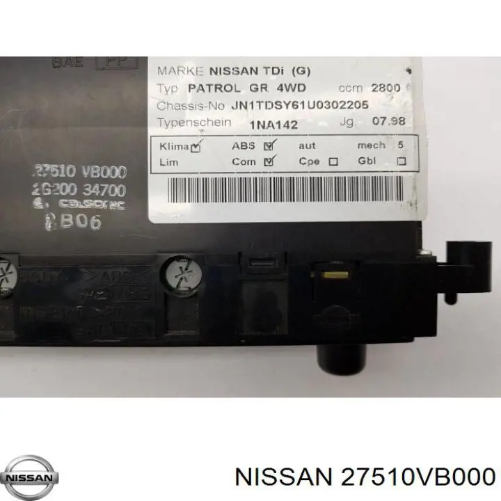 Comprar Unidad de control aire acondicionado Nissan Patrol  Y61
