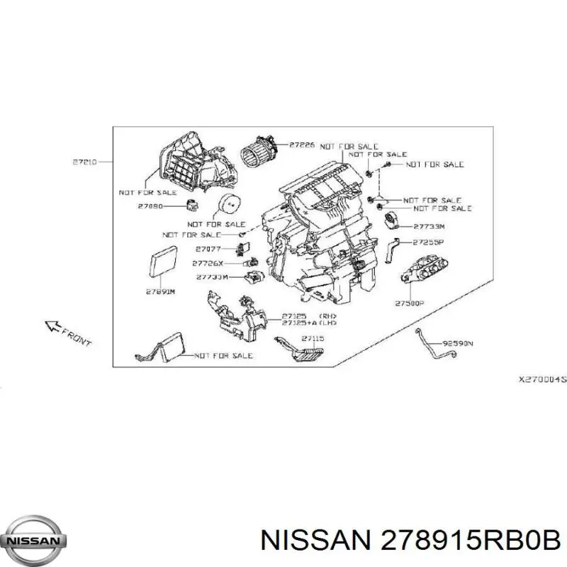 Comprar 278915RB0B Nissan/Infiniti Filtro de aire del habitáculo