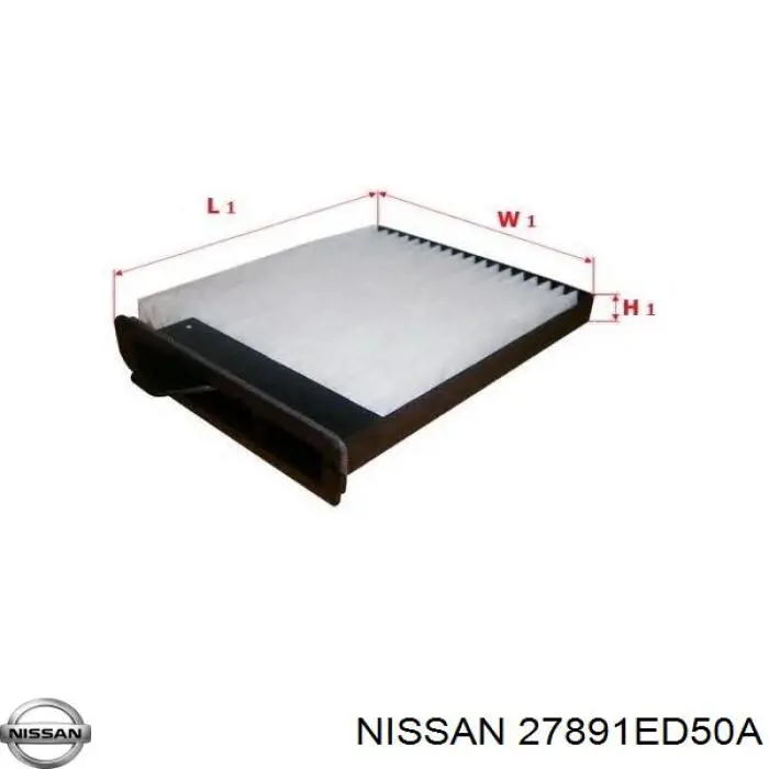 27891ED50A Nissan filtro habitáculo