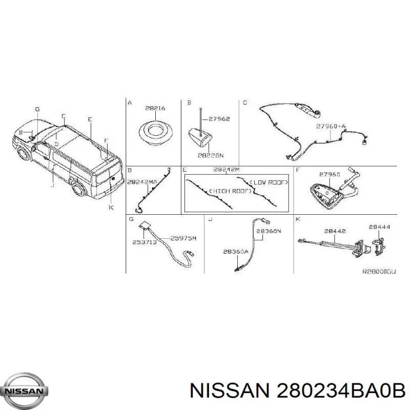  Nissan/Infiniti 280234BA0B precio, desde 71,15 EUR