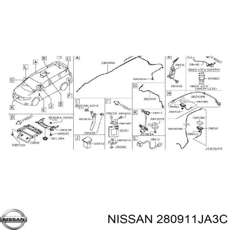 280911JA3A Nissan pantalla multifuncion