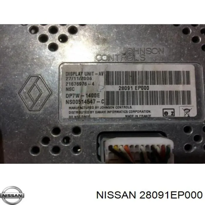 28091EP000 Nissan pantalla multifuncion
