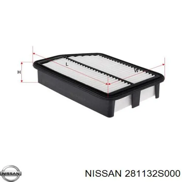 281132S000 Nissan filtro de aire