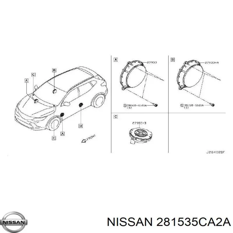 Altavoz de salpicadero Nissan/Infiniti 281535CA2A precio, desde 74,96 EUR