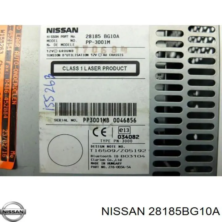 28185BG10A Nissan/Infiniti Radio AM/FM