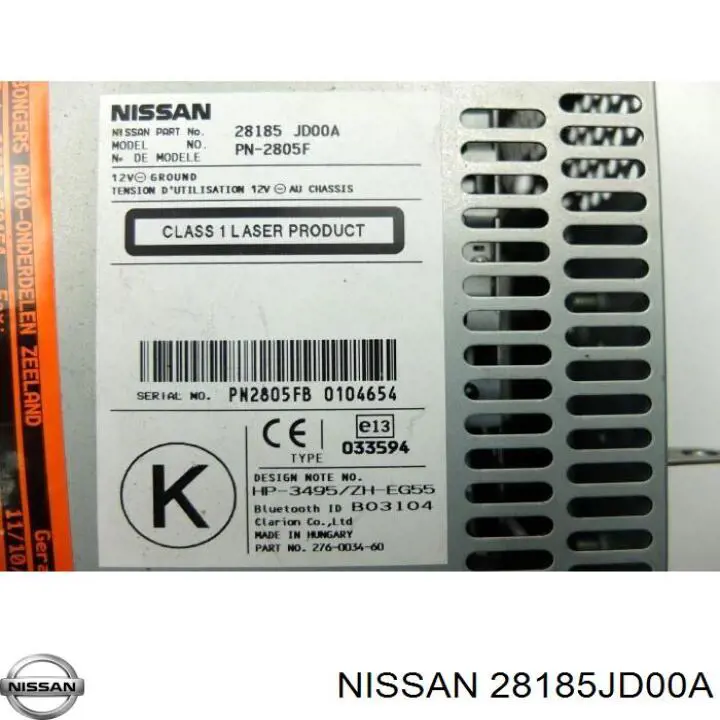 Comprar 28185JD000 Nissan/Infiniti Radio