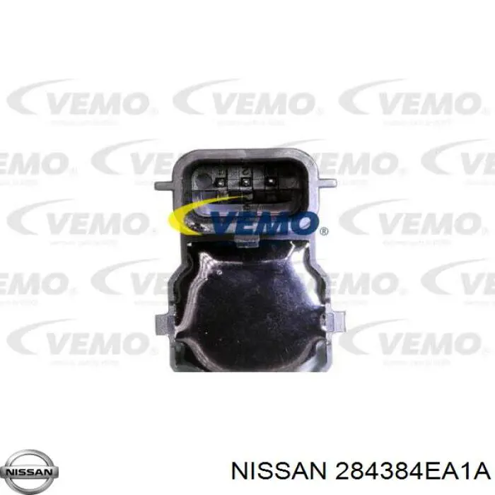 284384EA1A Nissan sensor de alarma de estacionamiento(packtronic Delantero/Trasero Central)