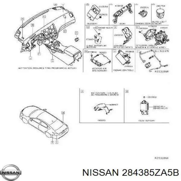Sensor de aparcamiento trasero Nissan/Infiniti 284385ZA5B precio, desde 33,96 EUR