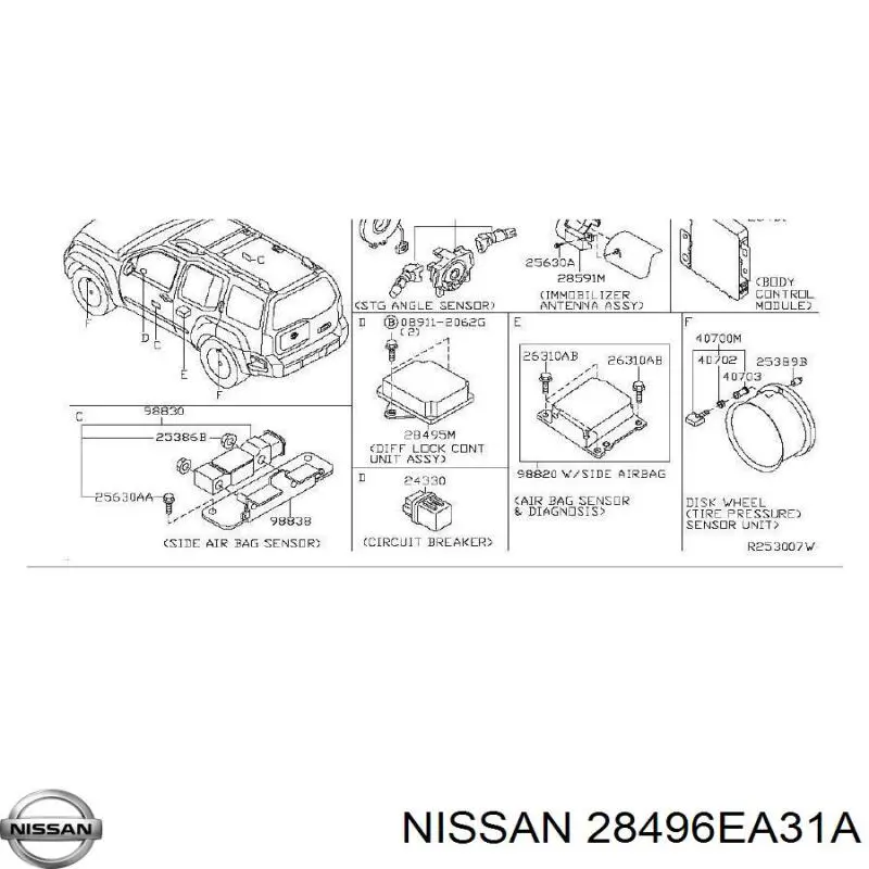Módulo de control de la caja de transferencia Nissan/Infiniti 28496EA31A precio, desde 92,93 EUR