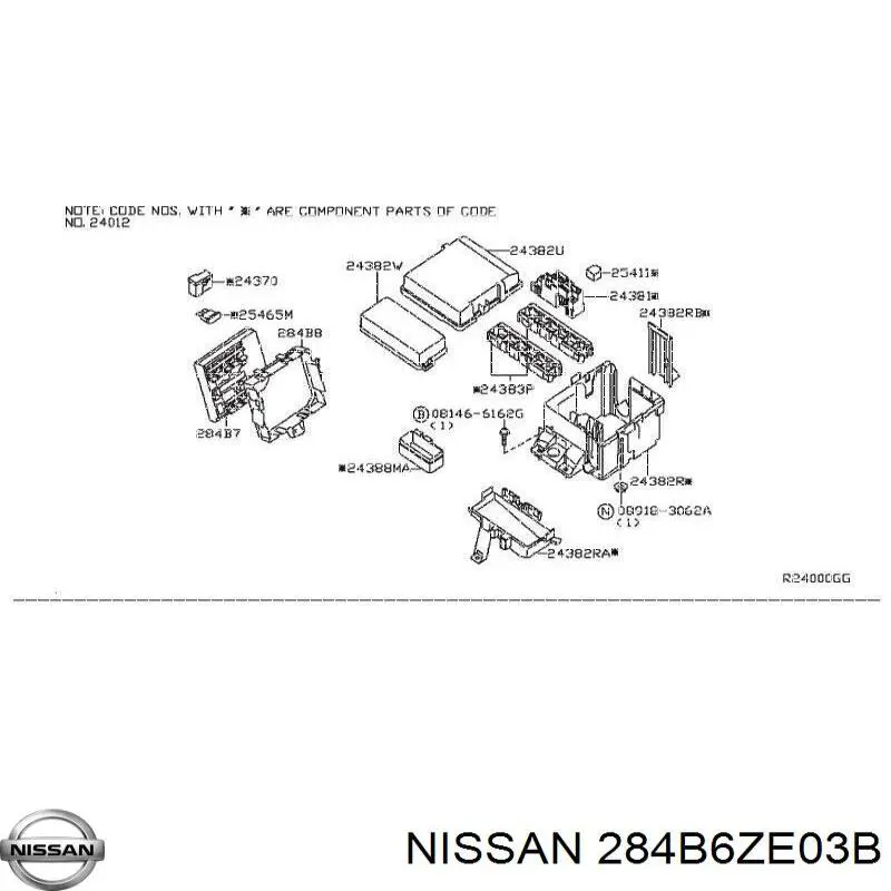 284B6ZE03B Nissan