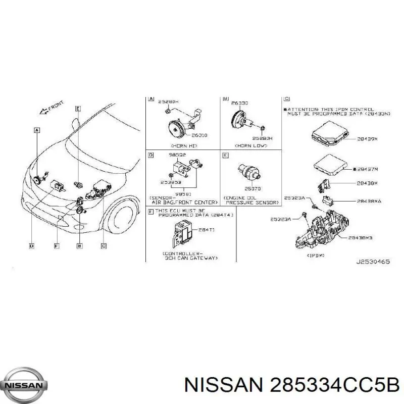 285334CC5B Nissan