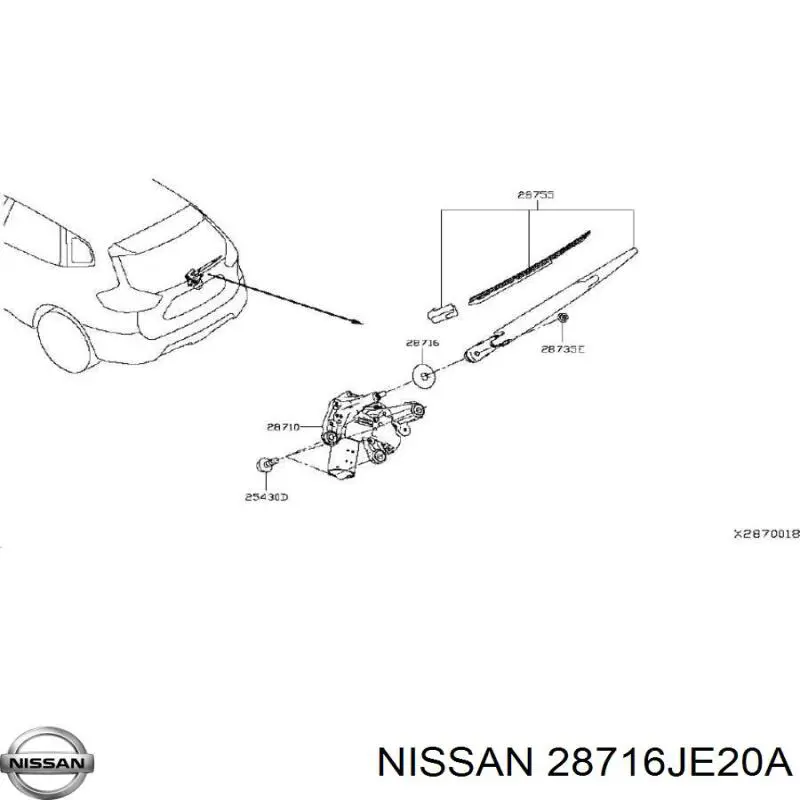 Comprar 28716JE20A Nissan/Infiniti 