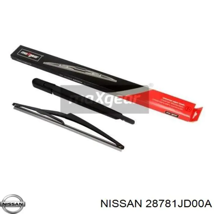 Comprar 28781JD00A Nissan/Infiniti Brazo del limpiaparabrisas, trasero