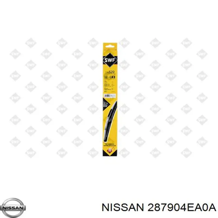 Escobilla del limpiaparabrisas trasero Nissan/Infiniti 287904EA0A precio, desde 24,56 EUR