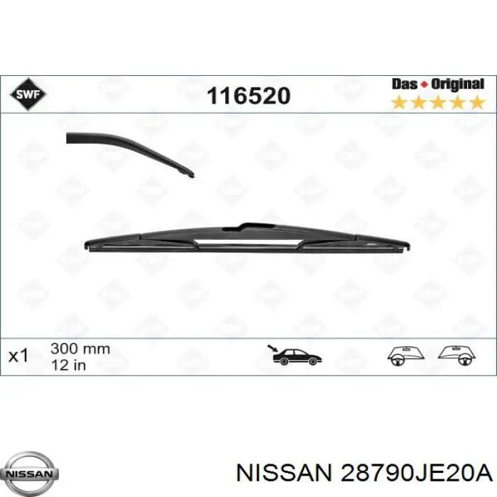 Comprar 28790JE20A Nissan/Infiniti Limpiaparabrisas traseros