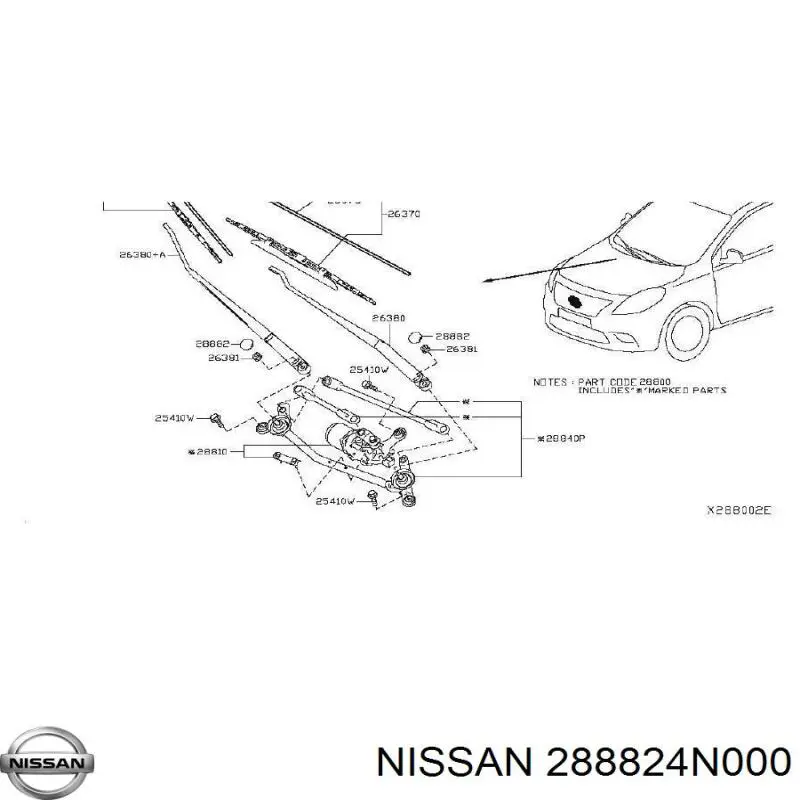 288824N000 Nissan